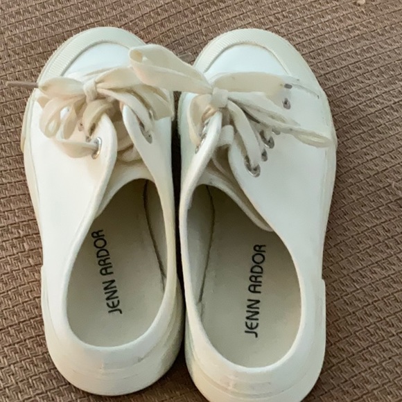 Jenn Ardor white slide sneakers - Picture 2 of 5